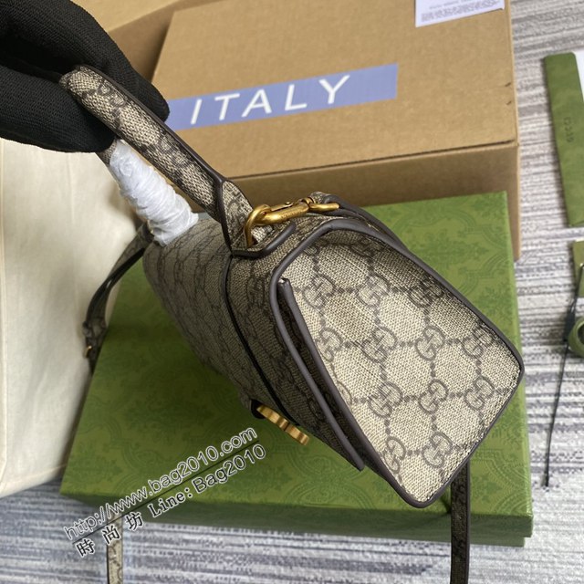 Gucci新款包包 BALENCIAGA × GUCCI聯名手袋 古馳老花手提包 658575小號  ydg3063